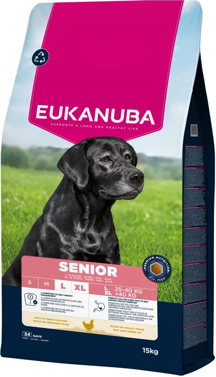 Eukanuba Senior Large Breed Kip Hondenbrokken 15kg