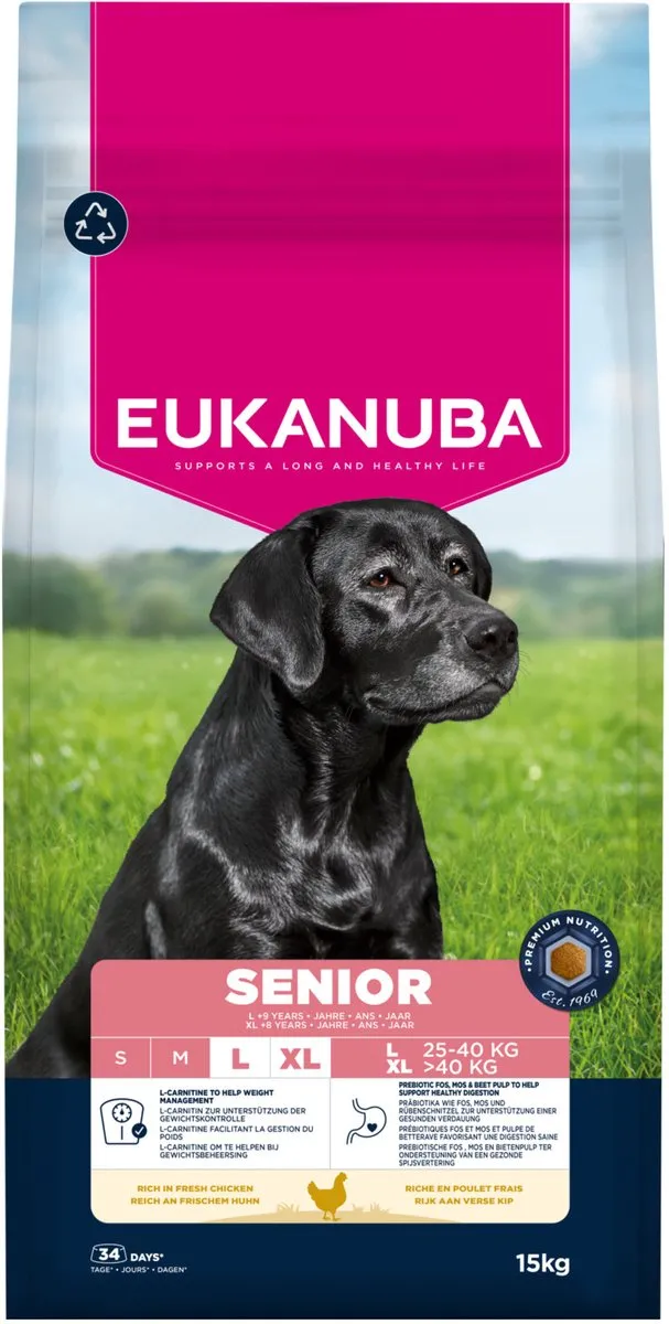 Eukanuba Senior Large Breed Kip Hondenbrokken 15kg