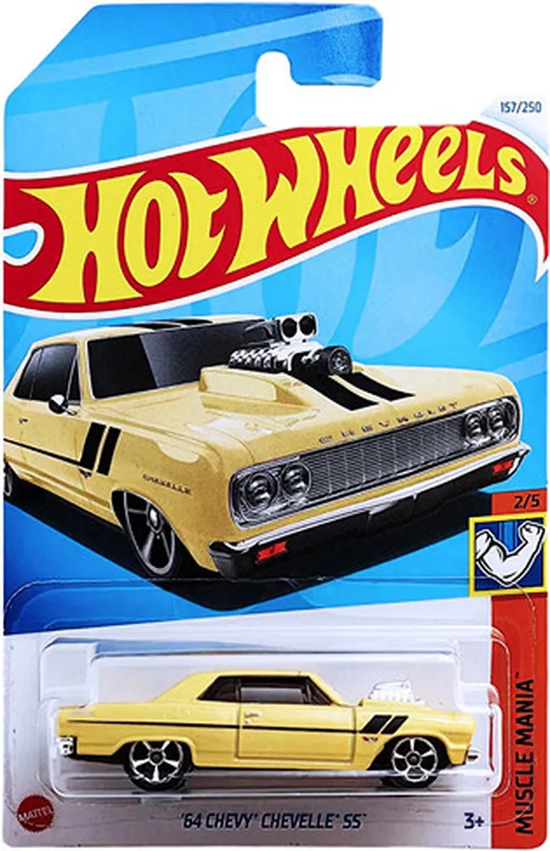 Hot Wheels '64 Chevy Chevelle SS Mussle Mania 2/5 1:64