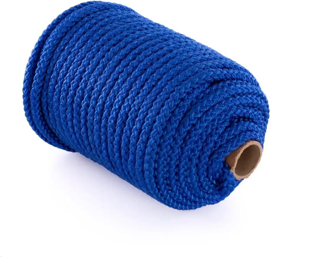 Rol van 50 meter psychomotorisch touw Softee blauwe kleur