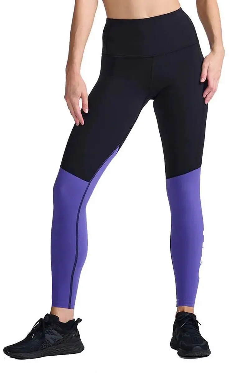2xu Form Splice Hi-rise Comp Leggings Zwart,Paars XL Vrouw