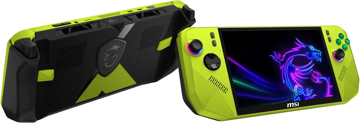 MSI Handheld Claw A8 - Gaming Handheld - AMD Ryzen Z2 Extreme-processor - 8 inch - 1TB SSD - Groen