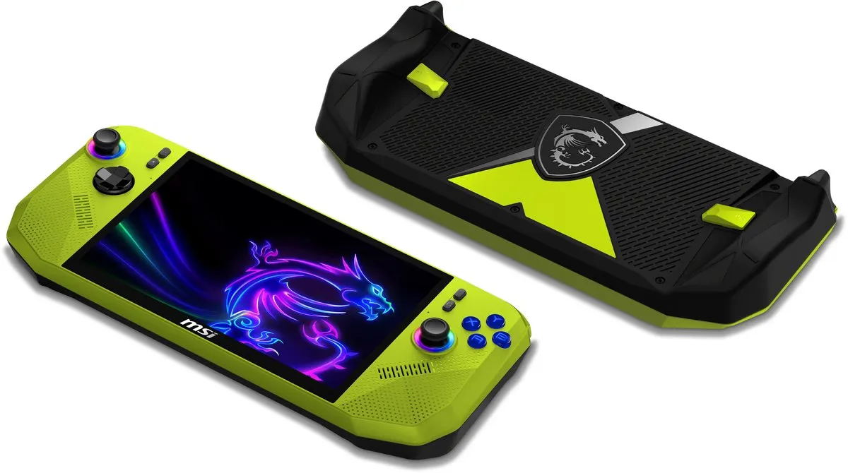MSI Handheld Claw A8 - Gaming Handheld - AMD Ryzen Z2 Extreme-processor - 8 inch - 1TB SSD - Groen