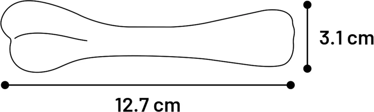 Flamingo Nylon Bot Hondenspeelgoed - Bruin 13cm