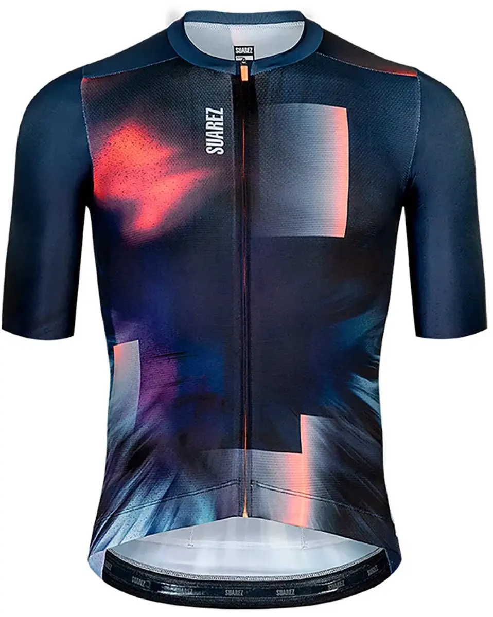 Suarez Lock 2.4 Korte Mouw Wielertrui Blauw L Man
