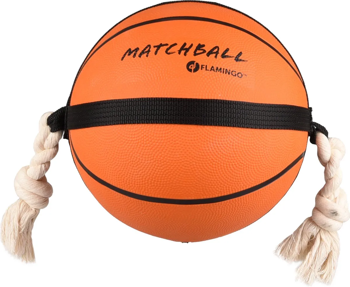 Flamingo Matchball Basketbal Hondenspeelgoed 53,5cm