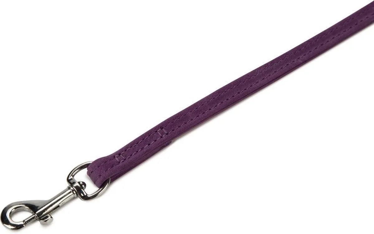Beeztees Leren Looplijn Buffalo - Paars 110cm x 10mm - afbeelding 2 van 3