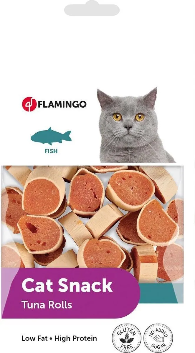 Flamingo Kattensnack Tuna Rolls - 1 Stuk