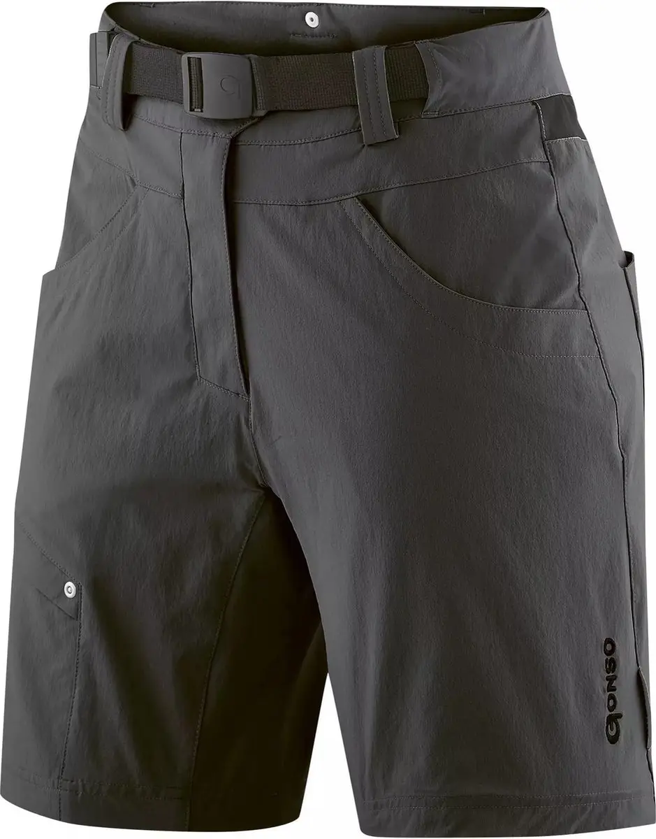 Gonso Fietsbroek Mira Dames Polyamide Zwart Maat 40