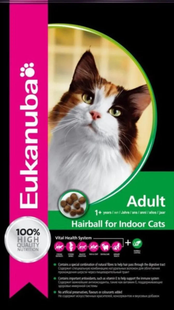 Eukanuba Adult Hairball Control Kattenvoer 10kg