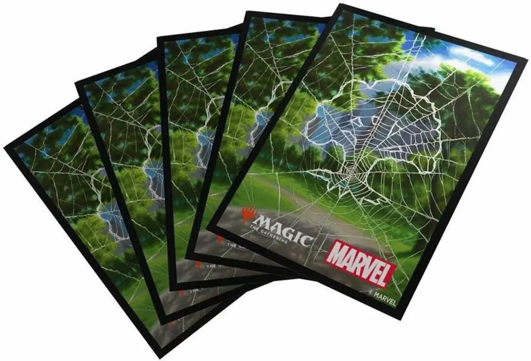 Gamegenic Magic the Gathering Spider-Man Premium Art Sleeves Plains
