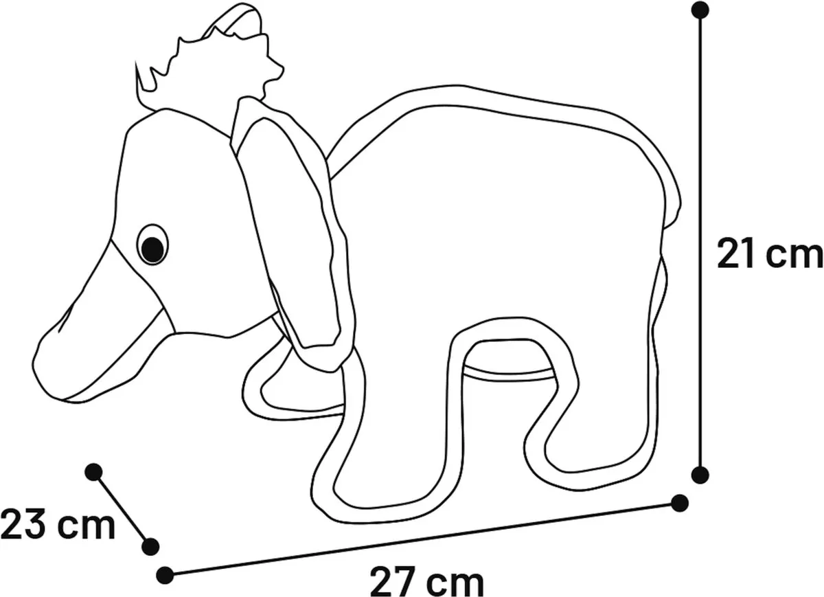 Flamingo Strong Stuff Olifant Speelgoed Hond - Paars 27cm