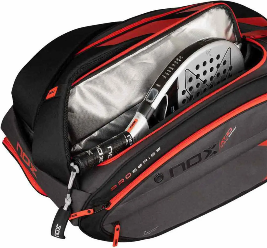 Nox AT10 XXL Padeltas - 90L - Zwart/Rood - afbeelding 4 van 6