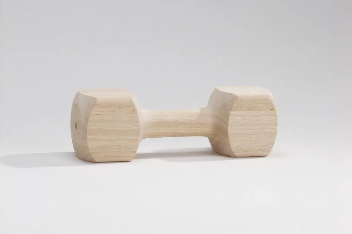Beeztees Apporteerblok Hout - 350-400g - Bruin