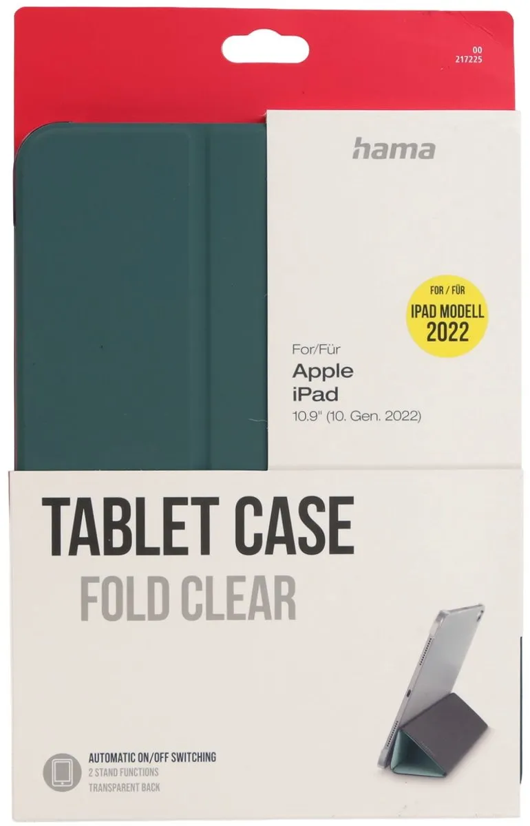Hama Fold Clear Tablet-Case Apple iPad 10e Gen 11" - Groen
