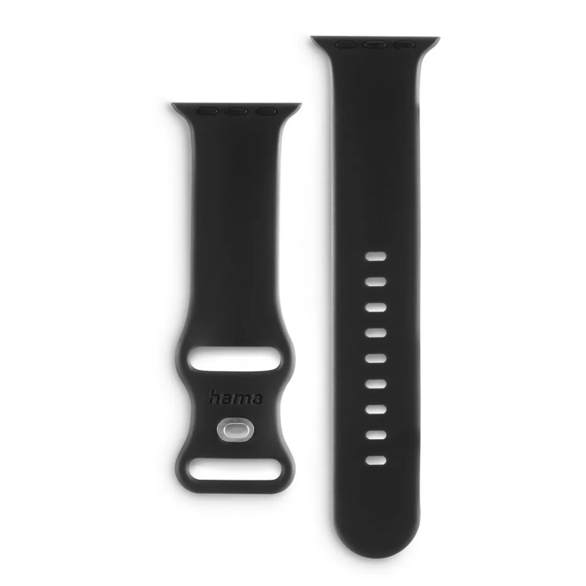 Hama Fantastic Feel Bandje Apple Watch 38/40/41mm - Zwart - afbeelding 6 van 6