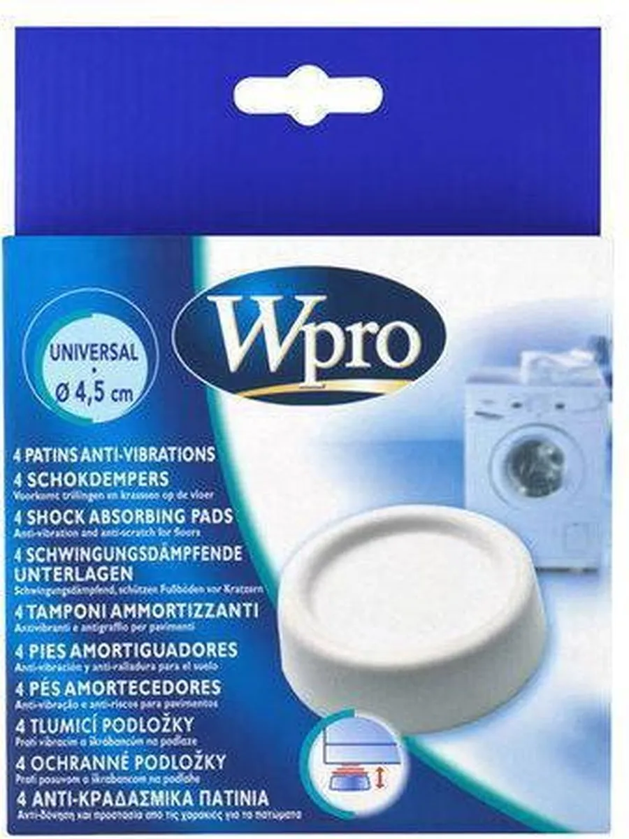 Whirlpool Wpro SKA002 Trillingsdempers - 4 Stuks