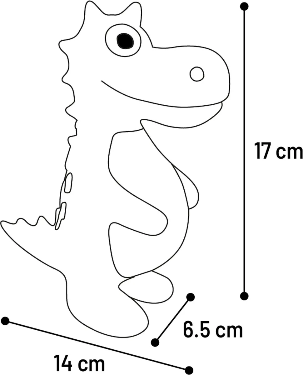 Flamingo Puga Hs Puga Latex Dino - Zwart