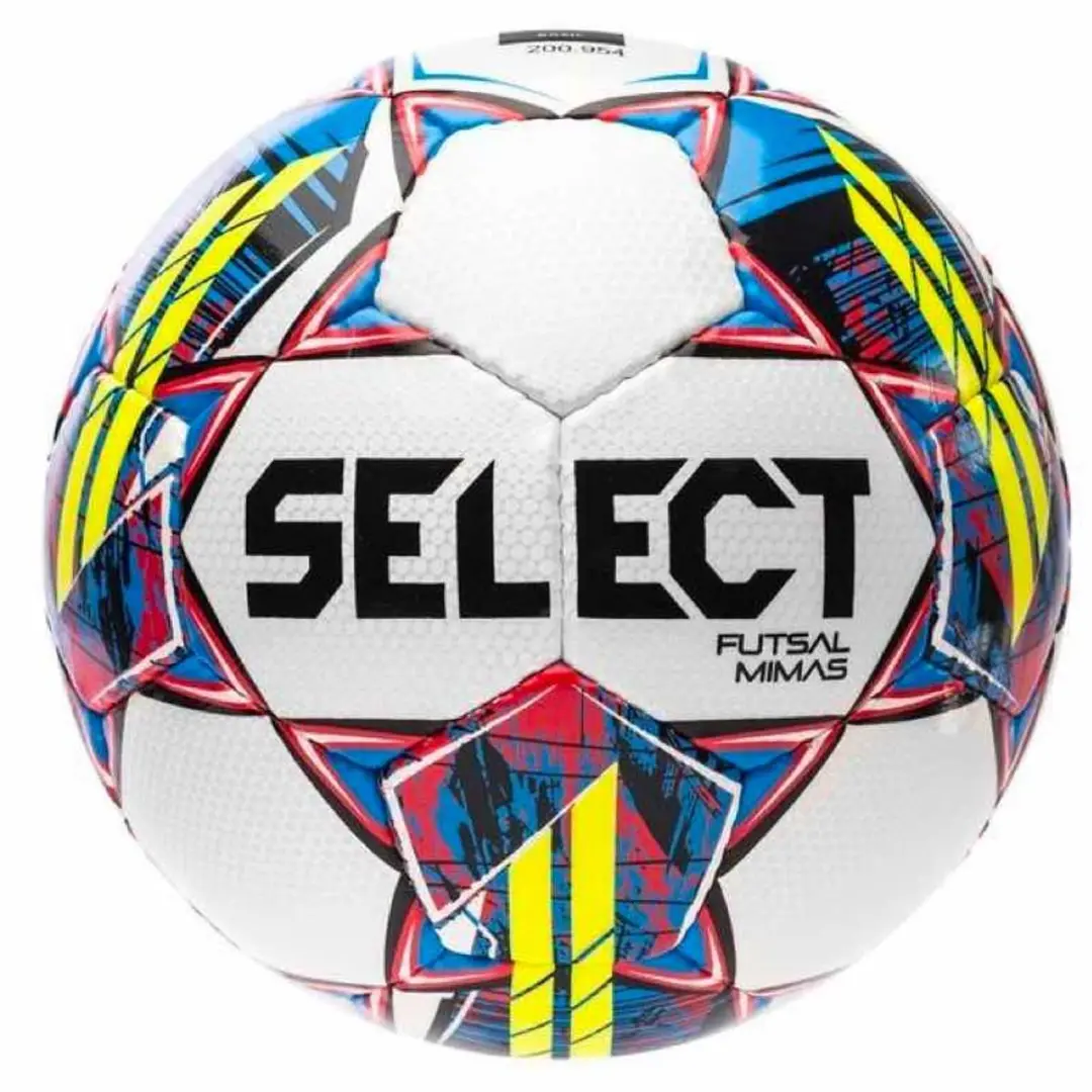Select Futsal Mimas V22 voetbal - Wit/Blauw - afbeelding 2 van 2