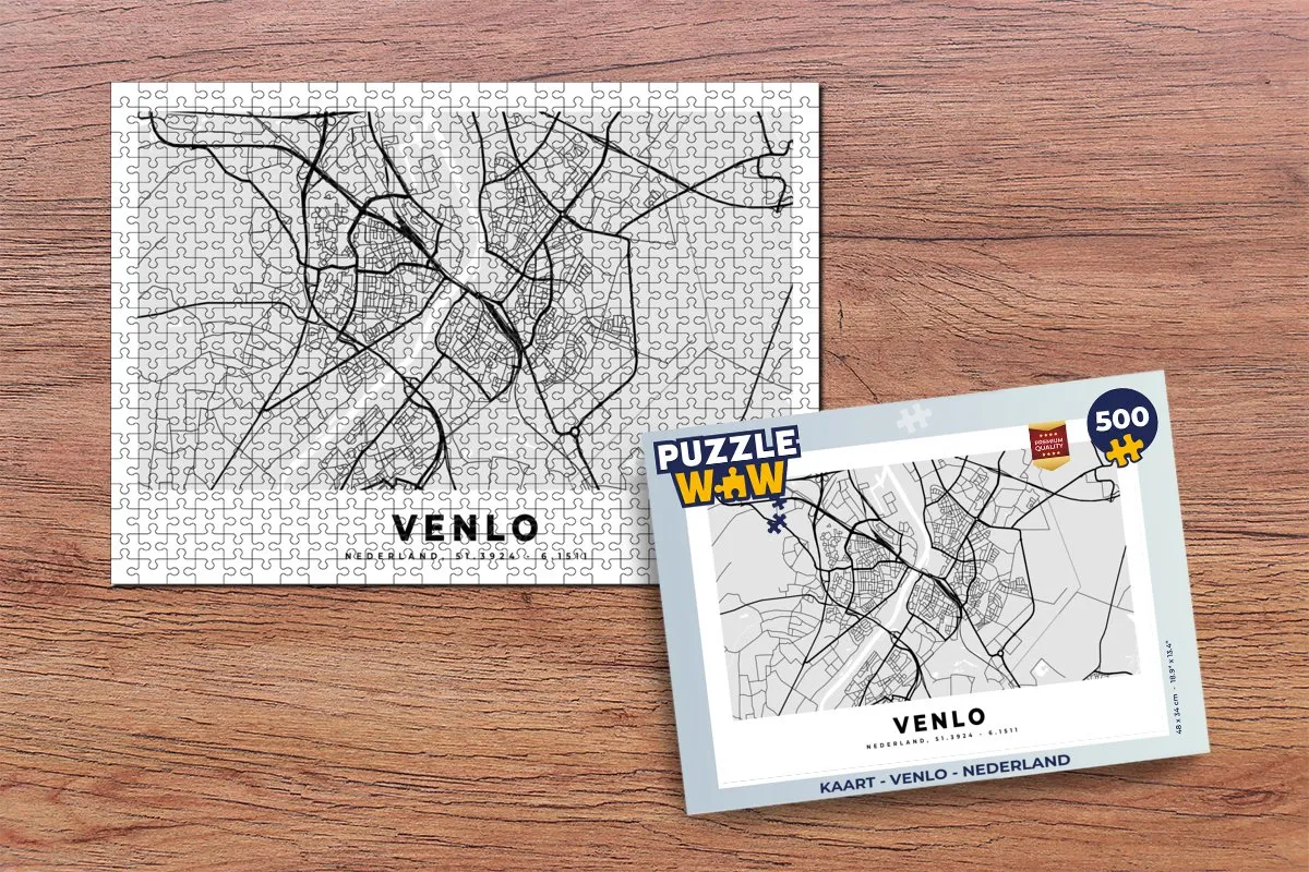 PuzzleWow Legpuzzel Venlo Nederland 500 Stuks - Multicolor