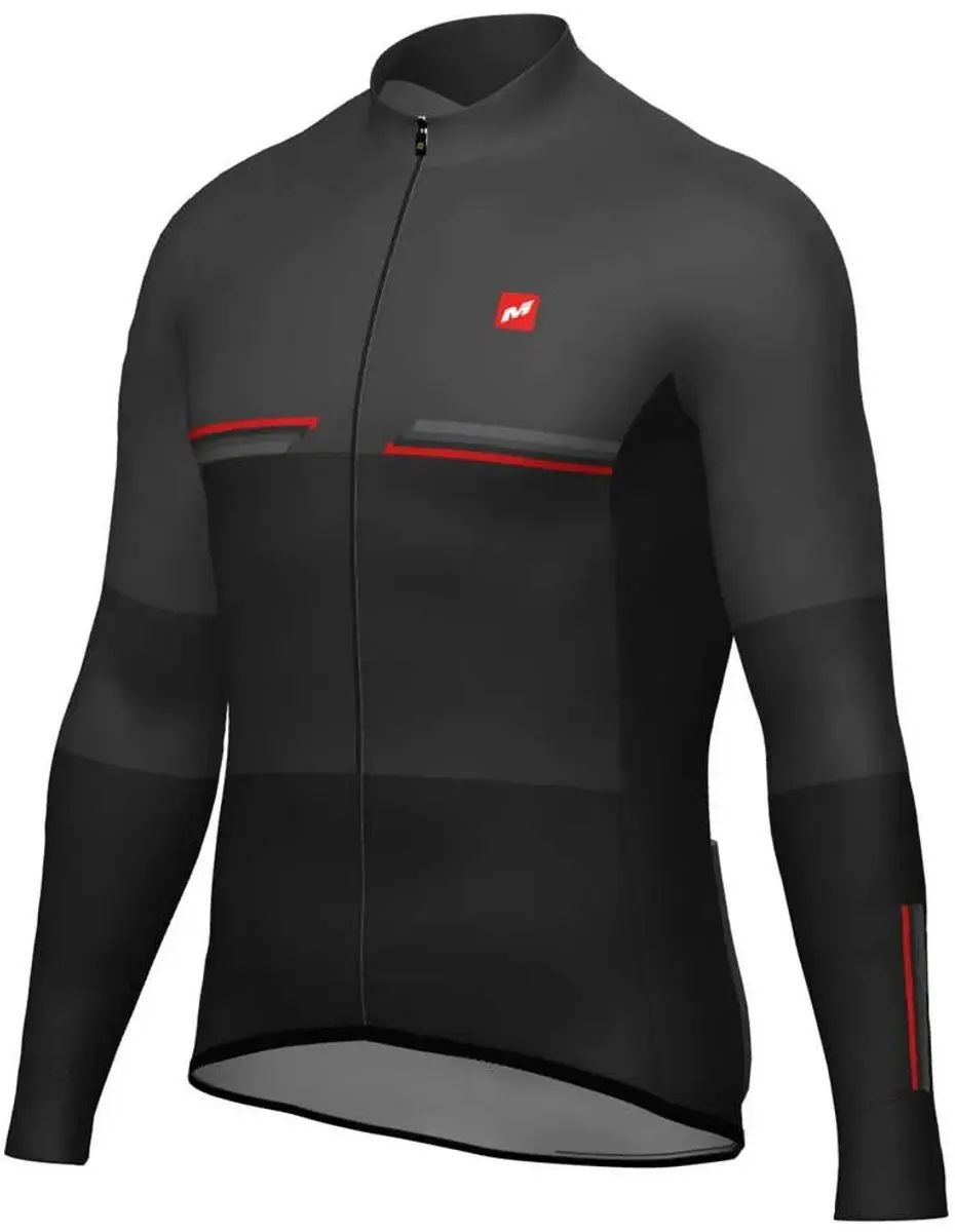 MASSI Pro Jersey Lange Mouwen Heren - Zwart M - afbeelding 3 van 6