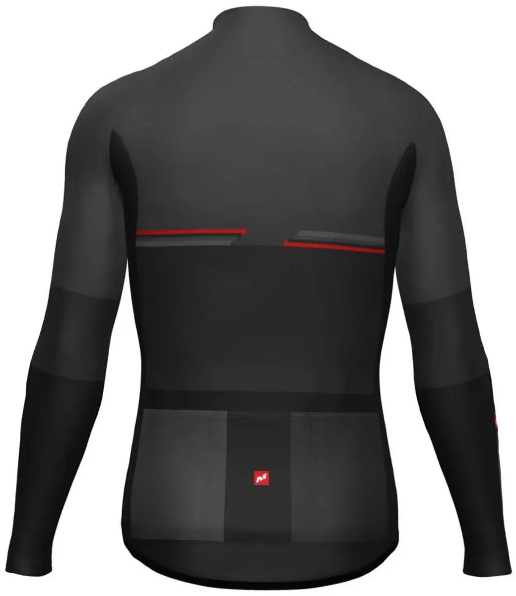 MASSI Pro Jersey Lange Mouwen Heren - Zwart M - afbeelding 2 van 6