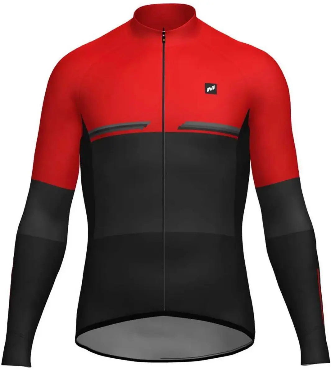 MASSI Pro Jersey Lange Mouwen Heren - Zwart M - afbeelding 4 van 6