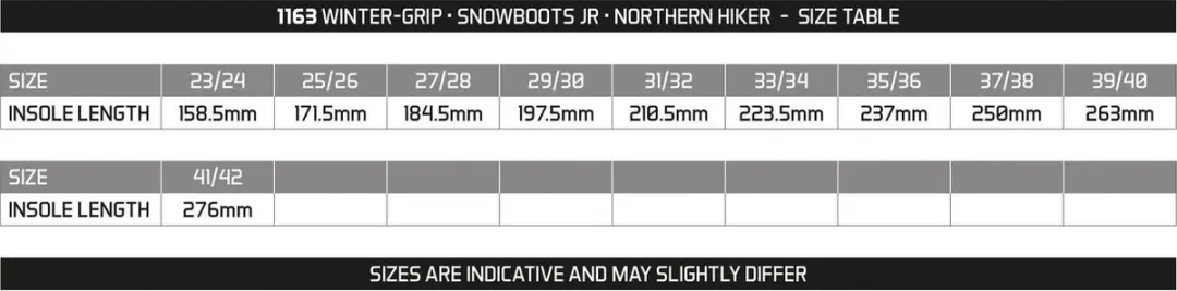 Winter-grip Northern Hiker Winterlaarzen - Zwart/Grijs/Roze - 25/26 - afbeelding 4 van 6
