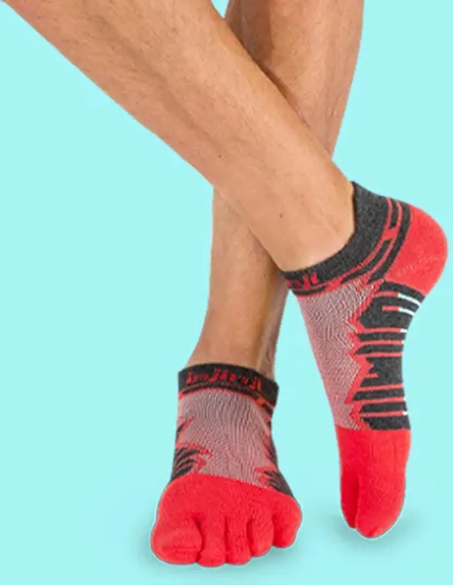 Injinji Ultra Run No-Show Teensokken - Zwart - afbeelding 3 van 6