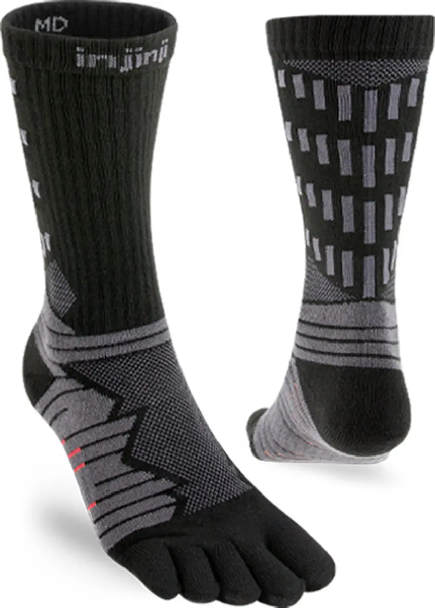 Injinji Ultra Run Crew Teensokken - Obsidian - afbeelding 3 van 5