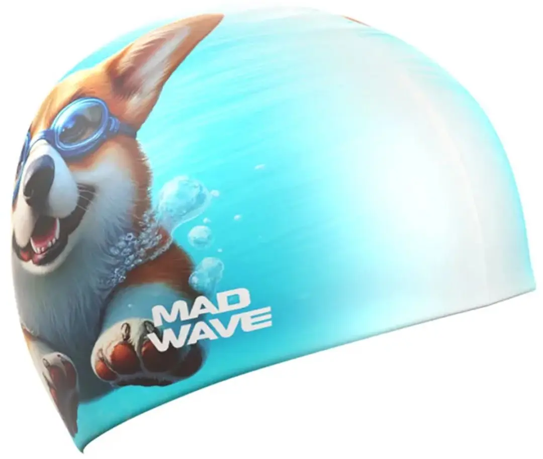 Mad Wave Corgi Hq Zwembadmuts Blauw