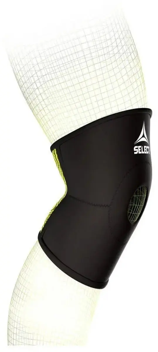 Select Knieschijfbandage - Zwart/Groen - XL - afbeelding 4 van 6