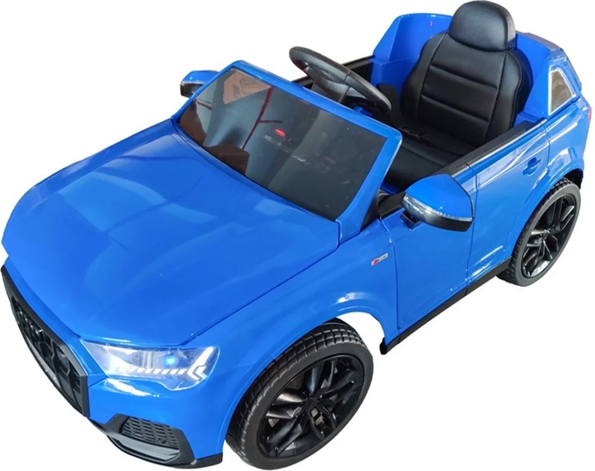 Audi Q7 Kinderauto 12V Blauw