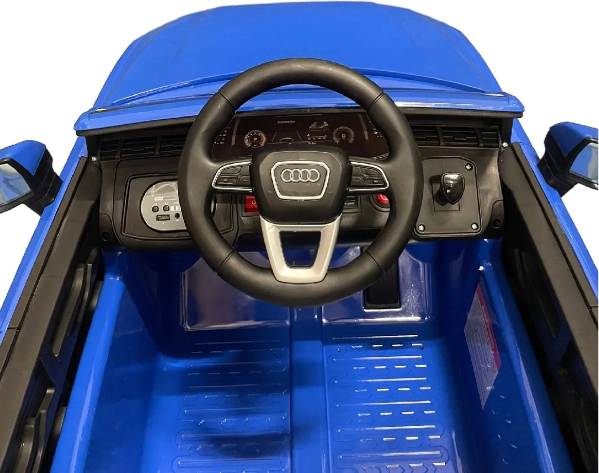 Audi Q7 Kinderauto 12V Blauw - afbeelding 6 van 6