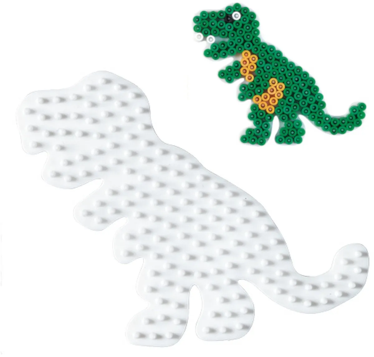 Hama Strijkkralen Grondplaat Dino Wit