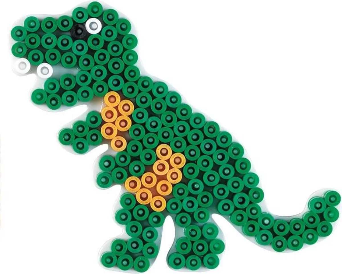 Hama Strijkkralen Grondplaat Dino Wit