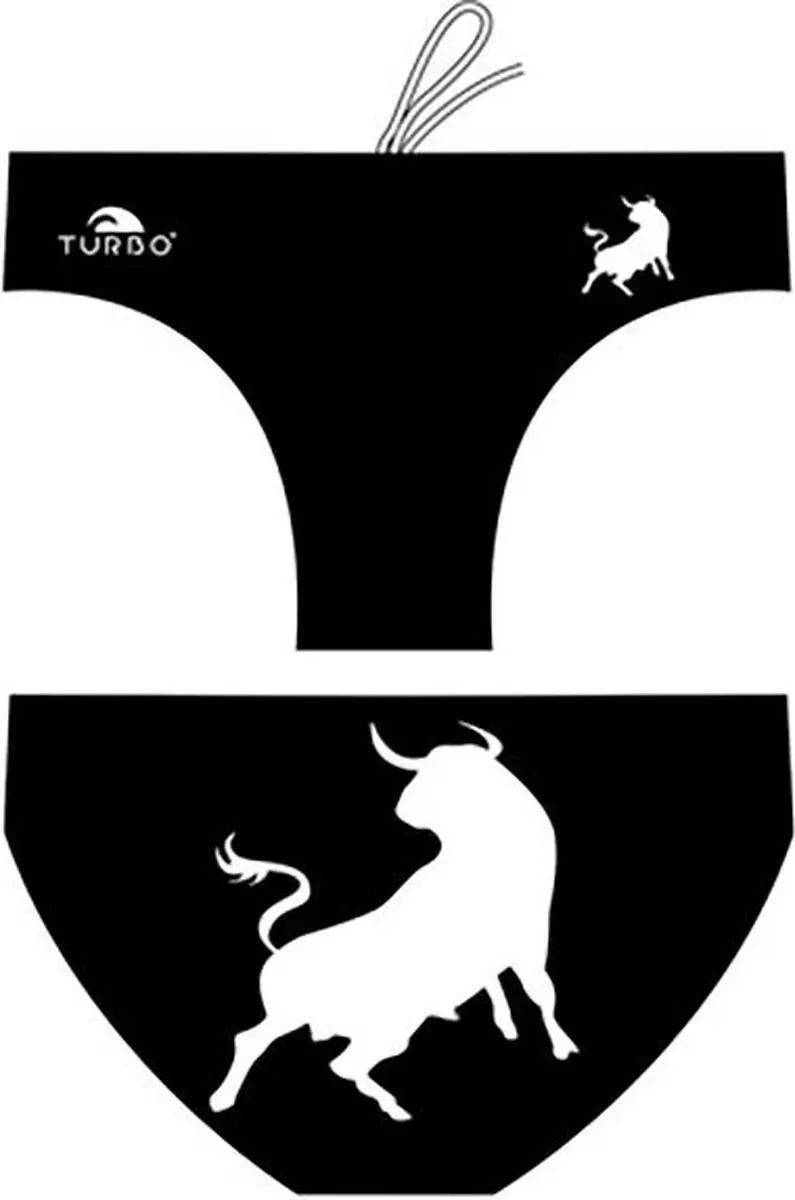 Turbo Bull Waterpolo Zwemslip Zwart 2XL Man