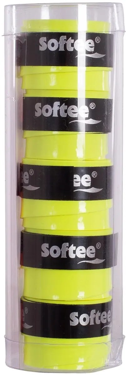 Set van 5 overgrips Smooth Softee Tech Amarillo Flúor ÚNICA