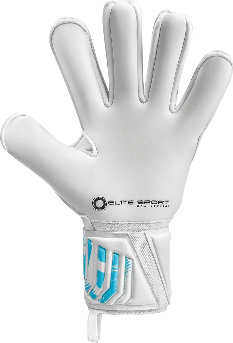 Elite Sport Supreme Keepershandschoenen - Wit/Lichtblauw - afbeelding 3 van 5