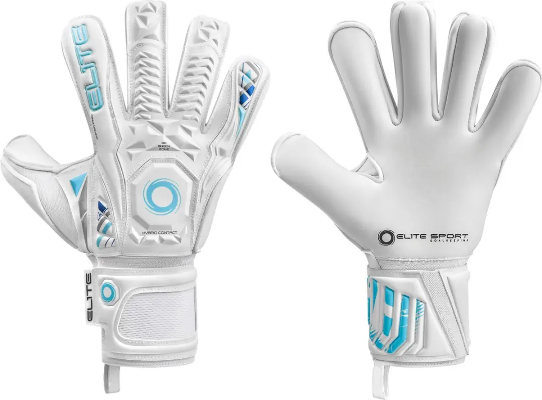 Elite Sport Supreme Keepershandschoenen - Wit/Lichtblauw - afbeelding 2 van 5