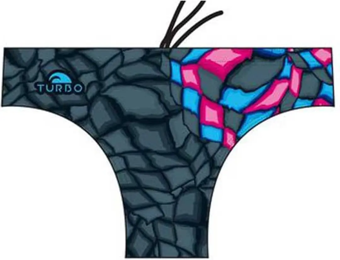 Turbo Crystal Zwemslip Grijs S Man