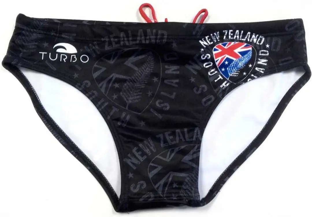 Turbo New Zealand Shield Zwemslip Zwart 2XL Man