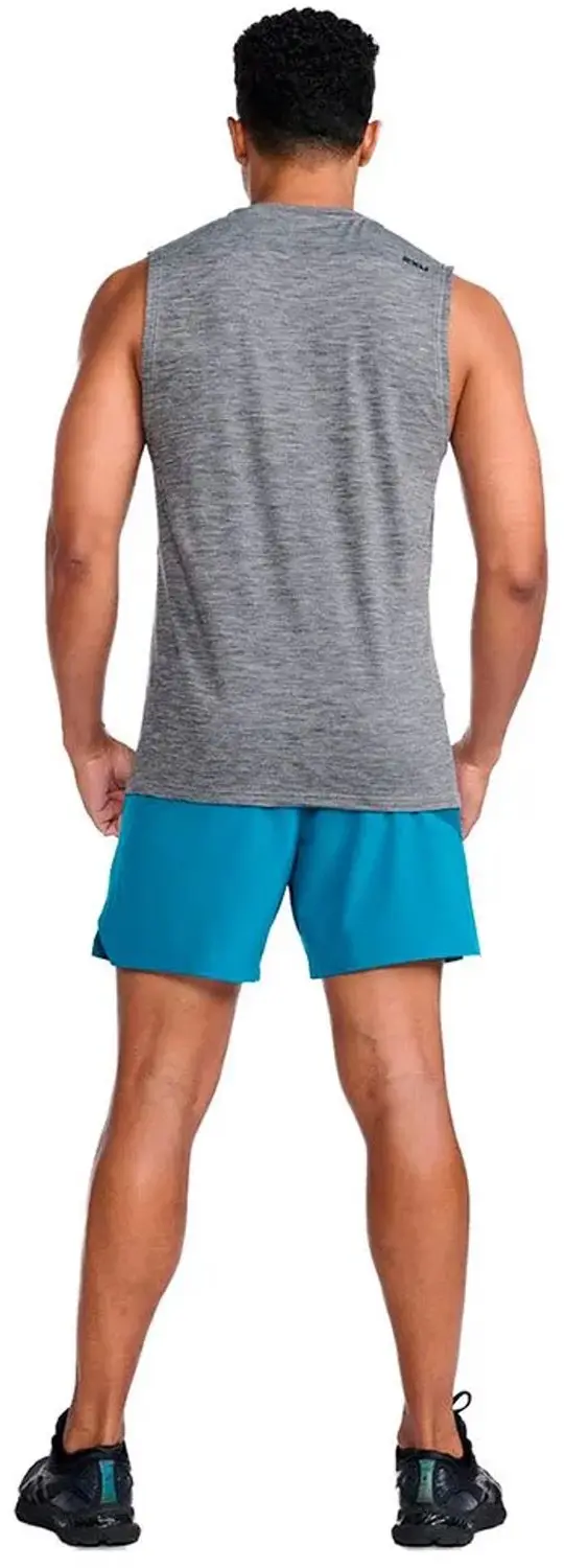 2XU Motion Tanktop Heren - Harbor Mist/Black - XL - afbeelding 3 van 6