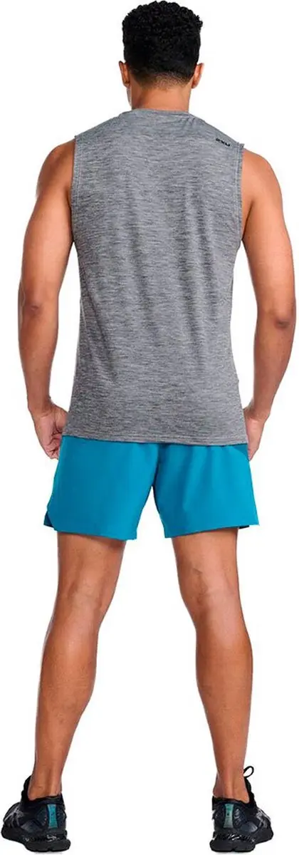 2XU Motion Tanktop Heren - Harbor Mist/Black - XL - afbeelding 2 van 6