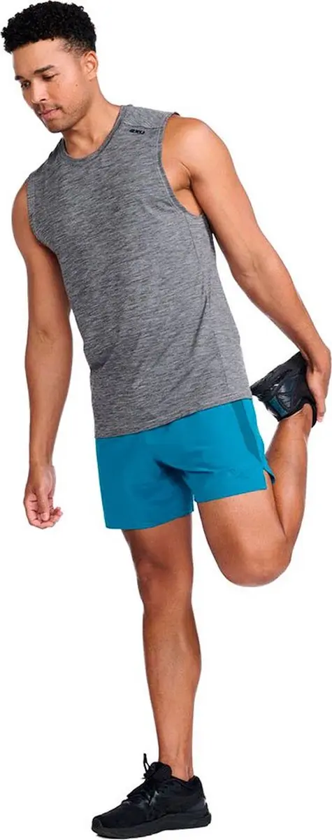 2XU Motion Tanktop Heren - Harbor Mist/Black - XL - afbeelding 4 van 6