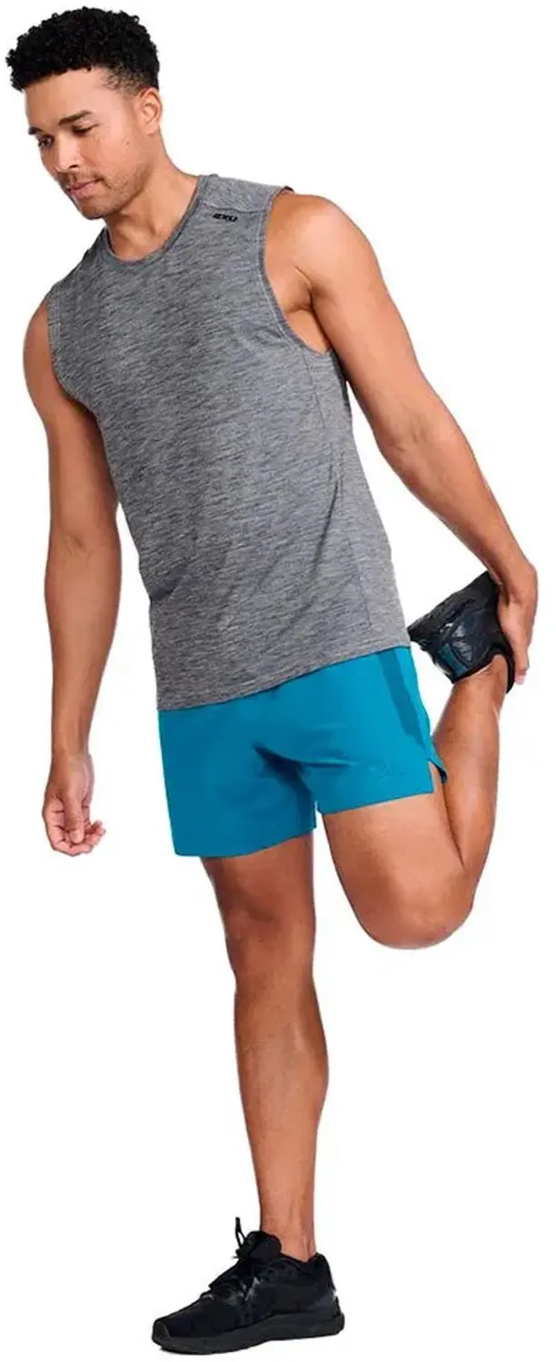 2XU Motion Tanktop Heren - Harbor Mist/Black - XL - afbeelding 6 van 6