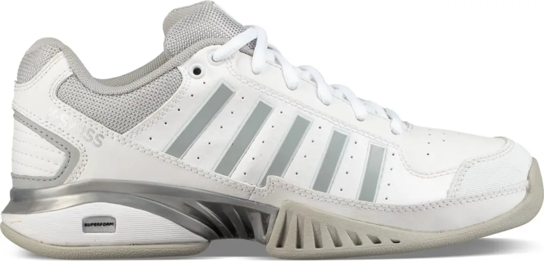 K-Swiss Receiver V Indoor Dames Tennisschoenen - White/Blue - afbeelding 2 van 6