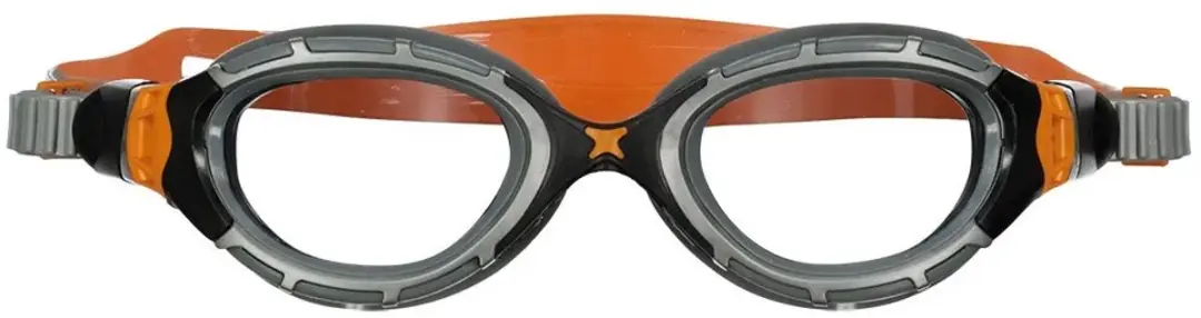 Zoggs Predator Flex Reactor Zwembril - Grijs/Oranje - afbeelding 4 van 5