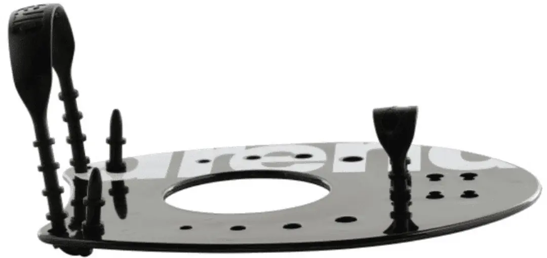 Arena Elite 2 Handpeddel - Zwart/Wit - M - afbeelding 5 van 6