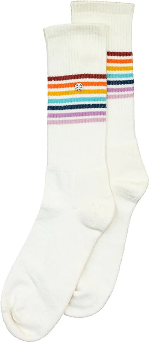 Alfredo Gonzales unisex athletic sokken rainbow stripes wit